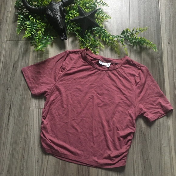 ASOS Side Ruche Crop Tee 🍬 - Picture 4 of 5